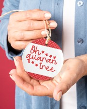 Christmas - Corona Virus Pandemic - Oh QuaranTree Circle ornament - single (porcelain) aos-circle-ornament-single-porcelain-lifestyles-01