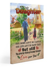 To My Daughter - Out Home Ain't No Castle 20x30 Gallery Wrapped Canvas Prints front