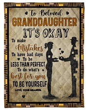 Grandpa to Granddaughter - It's Okay Small Fleece Blanket - 30" x 40" front