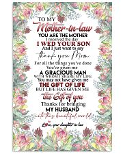 TO MY MOTHER-IN-LAW - KING PROTEA 16x24 Poster front