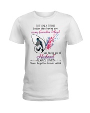 MY ANGEL HUSBAND - NEVER FORGOTTEN FOREVER MISSED Ladies T-Shirt tile