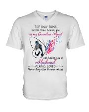 MY ANGEL HUSBAND - NEVER FORGOTTEN FOREVER MISSED V-Neck T-Shirt tile