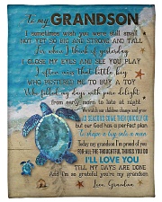 Grandma to Grandson - I'm So Grateful You're My Gr Small Fleece Blanket - 30" x 40" front