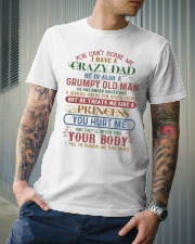 TO MY DAUGHTER - CRAZY DAD - BOUGHT ME Classic T-Shirt lifestyle-mens-crewneck-front-6
