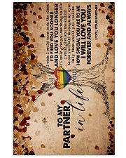 TO MY PARTNER IN LIFE 16x24 Poster front