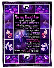 Mom To Daughter - Life Is Filled With Hard Times Small Fleece Blanket - 30" x 40" front
