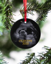 Baby Announcement - Personalized Circle Ornament Circle ornament - single (porcelain) aos-circle-ornament-single-porcelain-lifestyles-07
