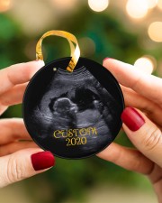 Baby Announcement - Personalized Circle Ornament Circle ornament - single (porcelain) aos-circle-ornament-single-porcelain-lifestyles-08