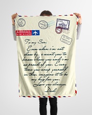 Gift For Son - Fleece Blanket Small Fleece Blanket - 30" x 40" aos-coral-fleece-blanket-30x40-lifestyle-front-14