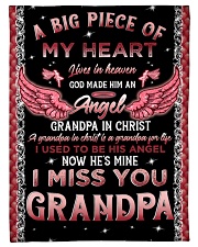 Angel Grandpa - Grandpa In Christ - Fleece Blanket Small Fleece Blanket - 30" x 40" front