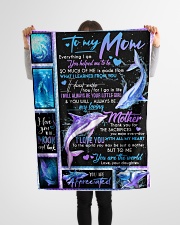 TO MY MOM - TURTLE - YOU ARE APPRECIATED Small Fleece Blanket - 30" x 40" aos-coral-fleece-blanket-30x40-lifestyle-front-14