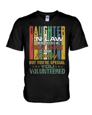 Daughter-in-law - Vintage - You Volunteered V-Neck T-Shirt thumbnail