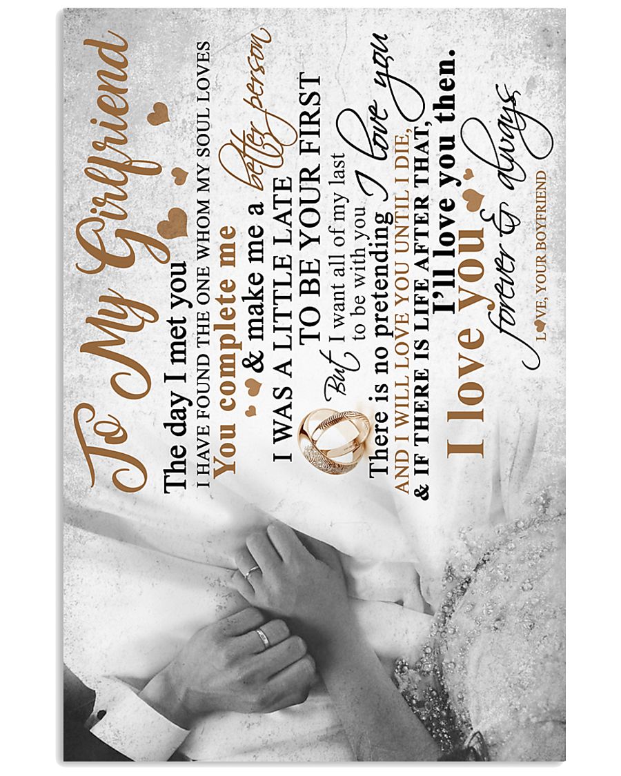 TO MY GIRLFRIEND 16x24 Poster
