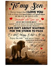 DAD TO SON 16x24 Poster front