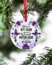 Cross - Blessed By God - Circle Ornament Circle ornament - single (porcelain) aos-circle-ornament-single-porcelain-lifestyles-07