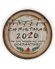 Christmas - Pandemic - Circle Ornament Circle Ornament (Wood tile