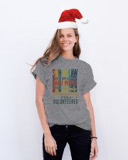 Son-in-law - Vintage - You Volunteered Classic T-Shirt lifestyle-holiday-crewneck-front-1