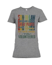 Son-in-law - Vintage - You Volunteered Premium Fit Ladies Tee tile
