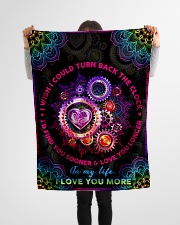Wife - Clock - I Wish I Could Turn Back The Clock Small Fleece Blanket - 30" x 40" aos-coral-fleece-blanket-30x40-lifestyle-front-14