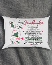 GRANDMA TO GRANDDAUGHTER - T REX - ANGEL Rectangular Pillowcase aos-pillow-rectangle-front-lifestyle-1