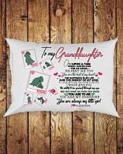 GRANDMA TO GRANDDAUGHTER - T REX - ANGEL Rectangular Pillowcase aos-pillow-rectangle-front-lifestyle-2