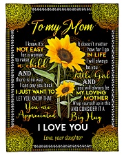 To My Mom - Sunflower - Fleece Blanket Fleece Blanket tile