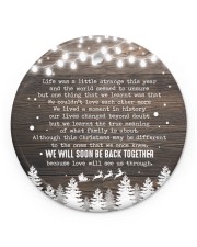 Christmas - Life Was a Little Strange This Year Circle ornament - single (porcelain) front
