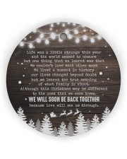 Christmas - Life Was a Little Strange This Year Circle ornament - single (wood) thumbnail