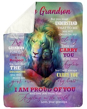 Grandpa to Grandson - I May Not Carry You In My Sherpa Fleece Blanket tile