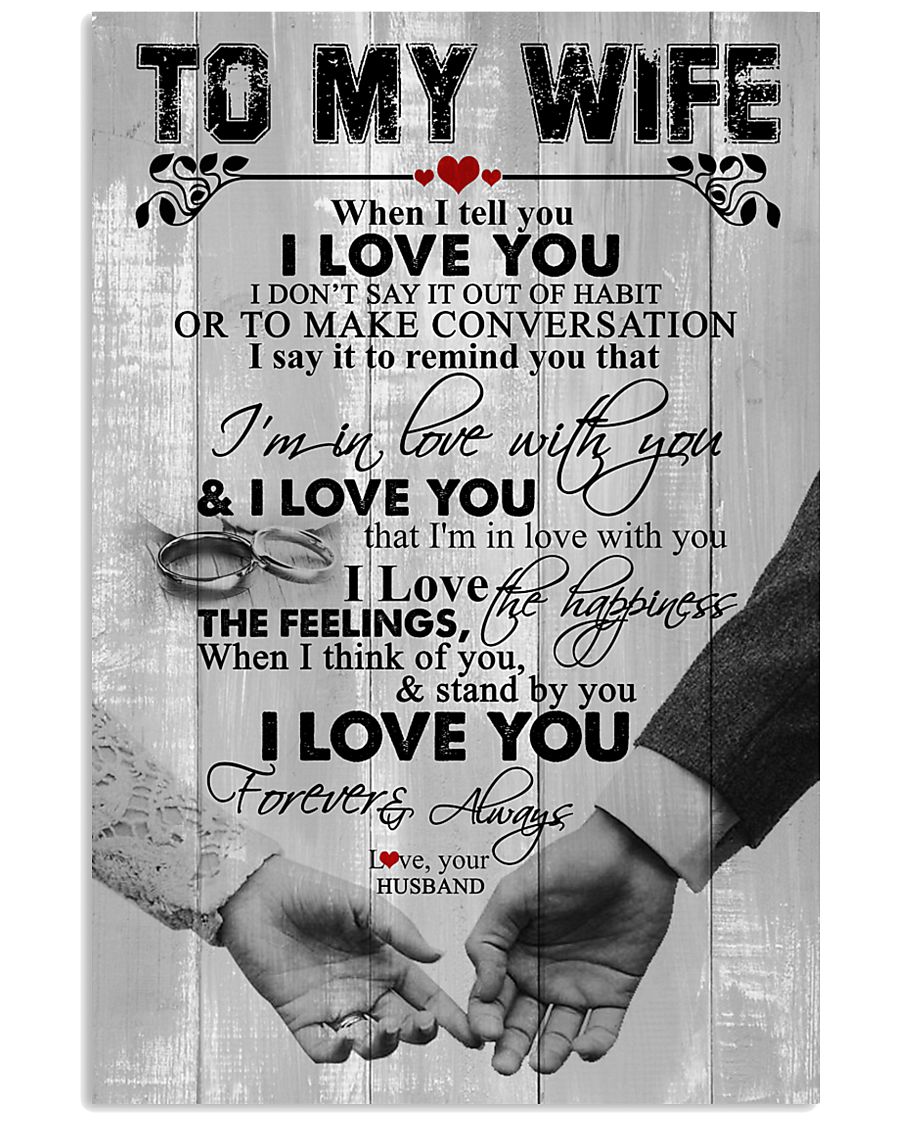 TO MY WIFE 16x24 Poster