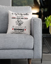 TO MY MOTHER - SUNFLOWER - OUR LOVE WITHIN IT Square Pillowcase aos-pillow-square-front-lifestyle-05