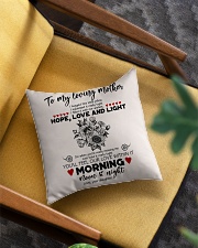 TO MY MOTHER - SUNFLOWER - OUR LOVE WITHIN IT Square Pillowcase aos-pillow-square-front-lifestyle-07