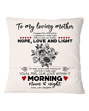 TO MY MOTHER - SUNFLOWER - OUR LOVE WITHIN IT Square Pillowcase back