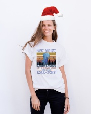 T-SHIRT - DINO - HAPPY BIRTHDAY DADDYSAURUS Classic T-Shirt lifestyle-holiday-crewneck-front-1
