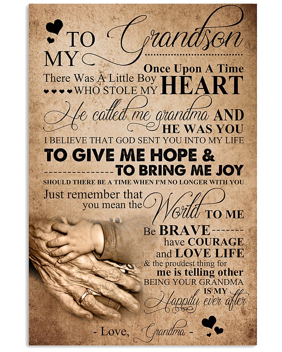 TO MY GRANDSON 16x24 Poster