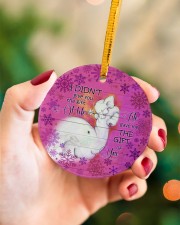 Mom To Daughter Christmas - Elephant Circle ornament - single (porcelain) aos-circle-ornament-single-porcelain-lifestyles-09