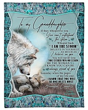 Grandma to Granddaughter - I Am The Storm Small Fleece Blanket - 30" x 40" front