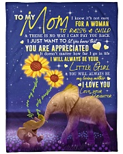 To My Mom - Elephant - Fleece Blanket Large Fleece Blanket - 60" x 80" front