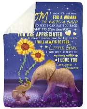To My Mom - Elephant - Fleece Blanket Sherpa Fleece Blanket tile