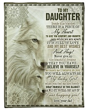 To My Daughter - Inside This Blanket Fleece Blanket tile