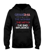 Grandma The woman The myth The bad influence Hooded Sweatshirt thumbnail