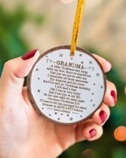 Grandma - Christmas - A Little Christmas Star Circle ornament - single (porcelain) aos-circle-ornament-single-porcelain-lifestyles-09