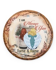 Angel Grandma - I Am Always With You Circle ornament - single (porcelain) front