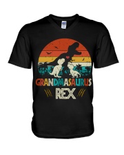 GRANDMA - DINOSAUR V-Neck T-Shirt thumbnail