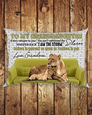 Grandma to Granddaughter - I Am The Storm Rectangular Pillowcase aos-pillow-rectangle-front-lifestyle-2