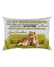 Grandma to Granddaughter - I Am The Storm Rectangular Pillowcase back