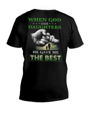 T-SHIRT - DAD AND DAUGHTER - GOD V-Neck T-Shirt tile
