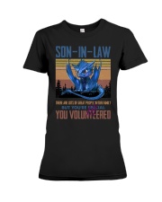 SON-IN-LAW - DRAGON - VINTAGE - YOU VOLUNTEERED Premium Fit Ladies Tee thumbnail