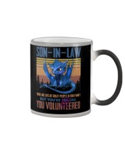 SON-IN-LAW - DRAGON - VINTAGE - YOU VOLUNTEERED Color Changing Mug thumbnail