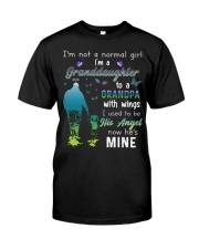 I'm a granddaughter to a Grandpa with wings Classic T-Shirt front